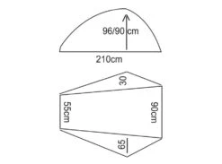 Luxe Outdoor Firefly SL -Backpackinglight Udendørsbutik Luxe Firefly 1M Tent 1