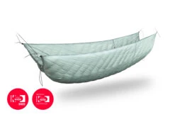 Lesovik OTUL Aur Down Underquilt 420g -8c -Backpackinglight Udendørsbutik OTUL Aur 420 Arctic Water packshot HR 02 DW