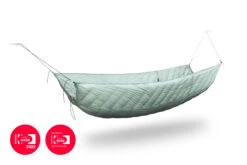 Lesovik OTUL Aur Down Underquilt 420g -8c -Backpackinglight Udendørsbutik OTUL Aur 420 Arctic Water packshot HR 03 DW