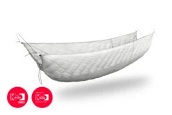 Lesovik OTUL Aur Down Underquilt 420g -8c -Backpackinglight Udendørsbutik OTUL Aur 420 Snowy White packshot HR 02 DW