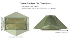 Tarptent Double Rainbow DW (double Wall) 23 Tarptent Double Rainbow DW (double Wall) -Backpackinglight Udendørsbutik drdw dimensions