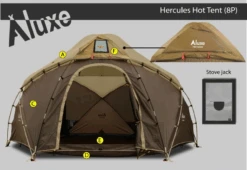 Luxe Outdoor Hercules W/stove Jack 8p Tent