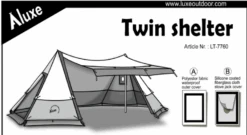 Luxe Outdoor Twin Shelter With Stove Jack 4p Tent